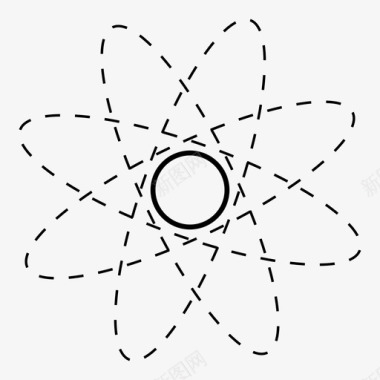 粒子过渡原子电子粒子图标图标