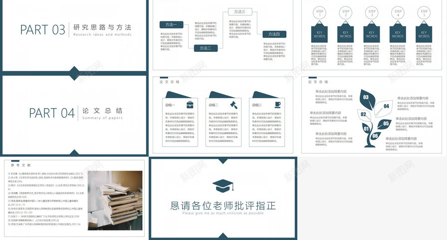 学术简约风答辩PPT模板_88icon https://88icon.com 学术 答辩 简约