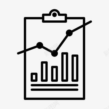 设计专业简历封面图表财务报表会计剪贴板图标图标