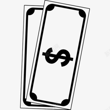 美元纸币现金货币图标图标