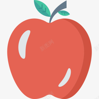 苹果水果和蔬菜8扁平图标图标