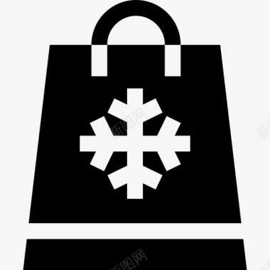 圣诞购物狂欢节购物袋圣诞饰品3装满图标图标