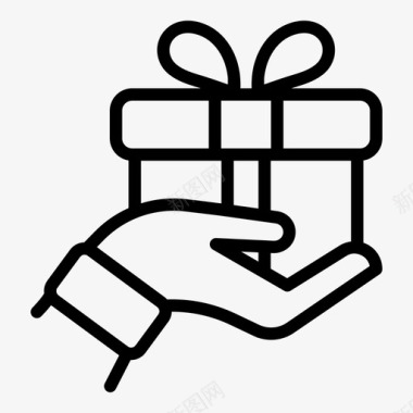 礼物生日礼物盒图标图标