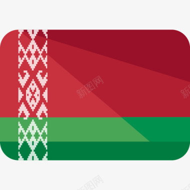 白俄罗斯国旗5平坦图标图标