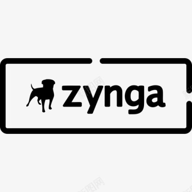 办案徽标Zynga视频游戏徽标3线性图标图标