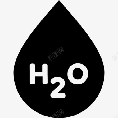 H2o水5填充图标图标
