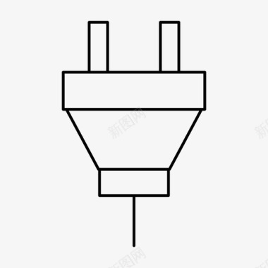 高压电缆插头电缆电力图标图标