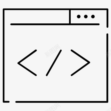 代码开发网站建设图标图标