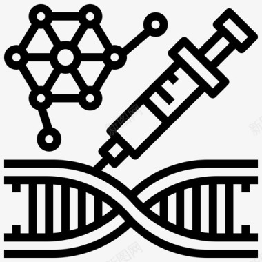 生物DNA基因改造生物学脱氧核糖核酸图标图标