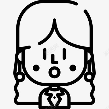 柠檬的女孩女孩化身19直系图标图标