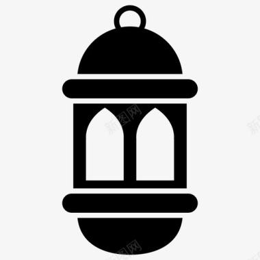 伊斯兰灯阿拉伯灯埃及狂热者图标图标