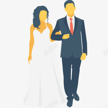 夫妇新婚夫妇爱情和婚礼3平房图标图标