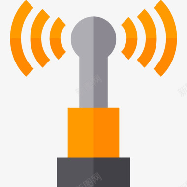 WiFi信号信号军用扁平图标图标