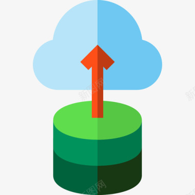图标数据库服务器数据库和服务器2扁平图标图标