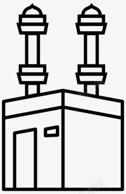 穆斯麦加伊斯兰教穆斯林图标图标