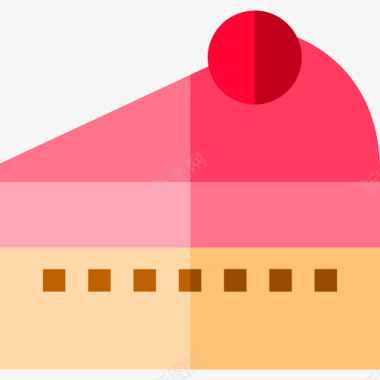 蛋糕块甜点4扁平图标图标