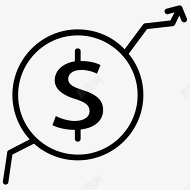 外汇美元汇率美元升值收益图标图标