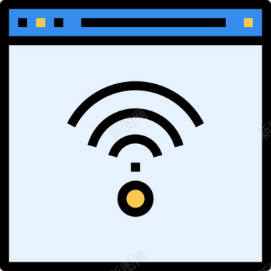 物联网浏览器物联网24线颜色图标图标
