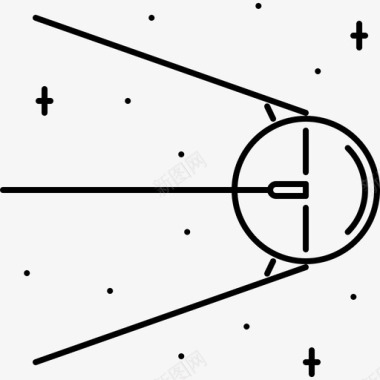 电商空间卫星空间43直线图标图标
