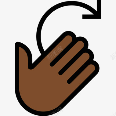 向左旋转旋转手势8其他图标图标