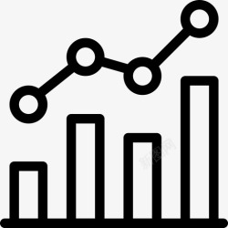 组合变化组合图条形图标记高清图片