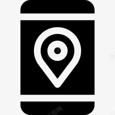 地理位置智能手机地理位置6已填充图标图标