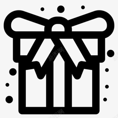 礼品盒子圣诞图标图标