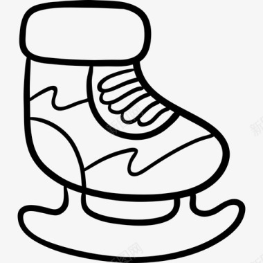 溜冰鞋冬季8黑色图标图标
