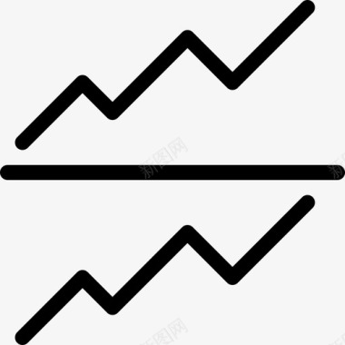 折线图PNG折线图图表4填充图标图标