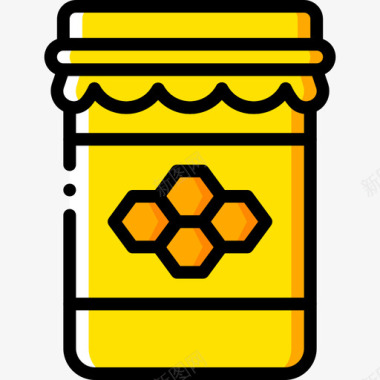 蜂蜜美食3黄色图标图标