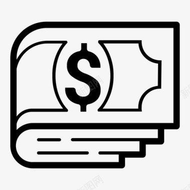 一捆钱一捆钱现金图标图标