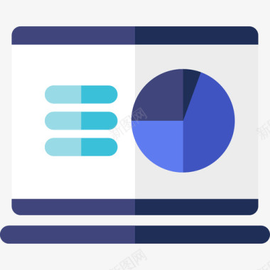 数字免扣图片分析数字营销31扁平图标图标