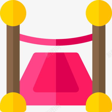 红地毯风景艺术4平面图标图标