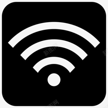 WIFI粗wifi连接互联网图标图标