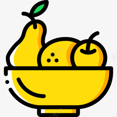 水果美食7黄色图标图标