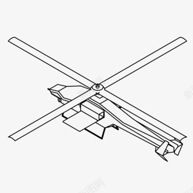 飞行堡垒直升机飞机飞行图标图标