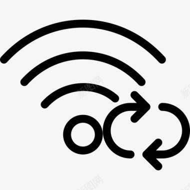 WiFi无线WiFi网络Wifi网络23线性图标图标