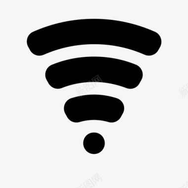 互联网矢量wifi电脑连接图标图标