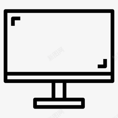 屏幕显示器电脑屏幕图标图标