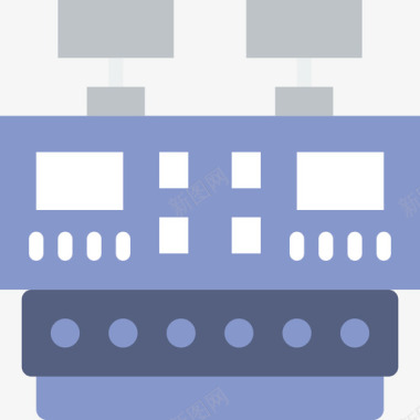 数字化仪表仪表板工业5扁平图标图标