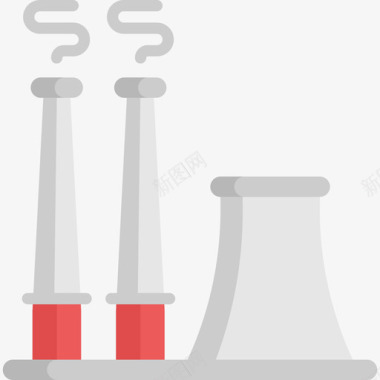 工厂废水工厂城市元素21平面图标图标