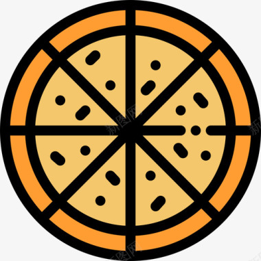 原色披萨4餐原色图标图标