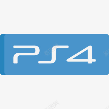 PS4logoPs4视频游戏徽标扁平图标图标