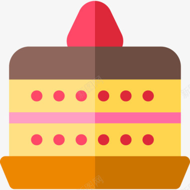 甜点蛋糕甜点7扁平图标图标