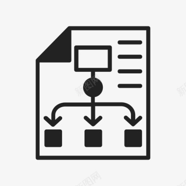 工作的员工自动化数据流文件图标图标