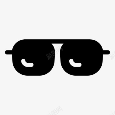眼睛标志眼镜眼睛时尚图标图标