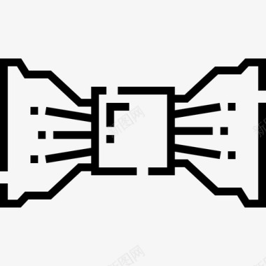 普通领结领结英格兰12直线型图标图标