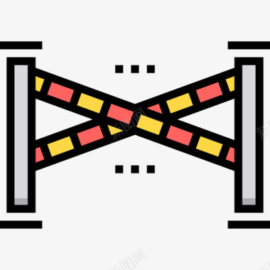 警察职业警察线犯罪调查14线颜色图标图标