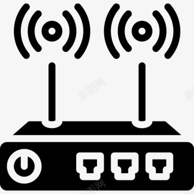 电器路由器家用电器2填充图标图标