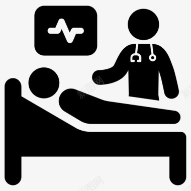 疫情病人病人医生医院图标图标